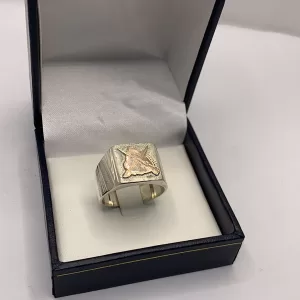 Anillo profesión fusilero naval Plata y oro