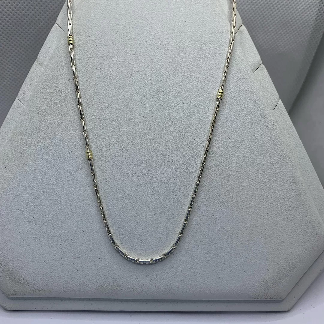 Cadena Plata y oro
