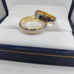Alianzas bi Color ORO 18K, 6mm