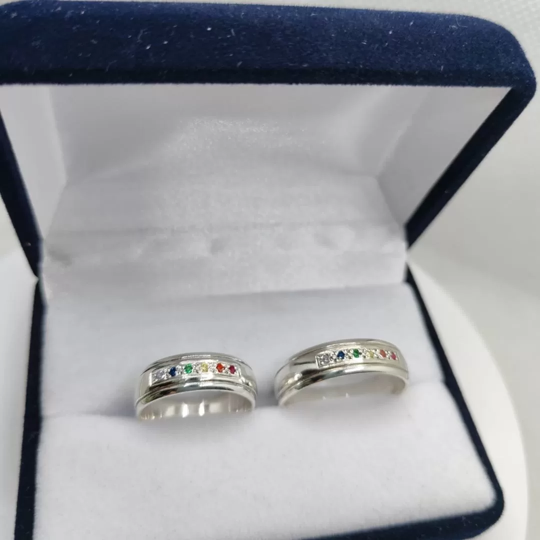 Alianzas de plata 925 🌈🌈
