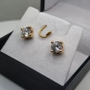 Caravanas en oro 10K